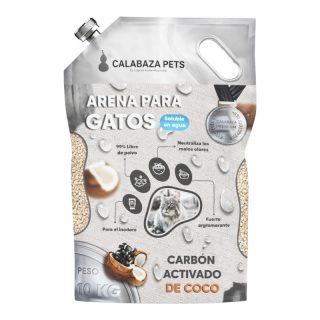 Arena Calabaza Premium Soluble Carbón Activado de Coco