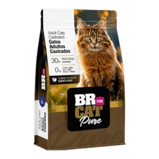 Br For Cat Gatos Castrados Proteína de Pavo