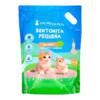 Arena Calabaza Bentonita Pequeña para Hamster y Gato Bebe