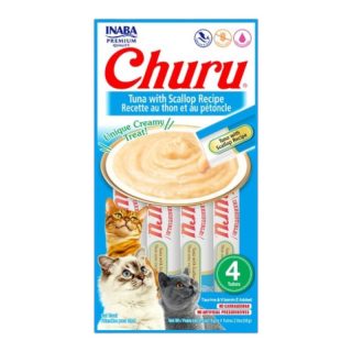 Churu cat paquete x4 unidades / Atun scallop