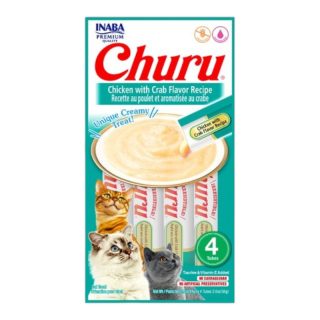 Churu cat paquete x4 unidades / Pollo cangrejo