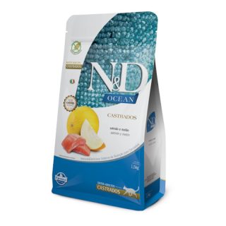 N&D Ocean Gatos Adultos Castrados Salmon y Melón