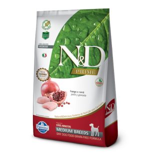 N&D Prime Adulto Razas Medianas Pollo y Granada