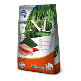 N&D Spirulina Adultos Razas Medianas y Grandes Tilapia Peso 10.1Kg