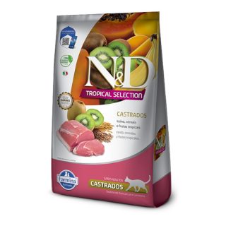 N&D tropical Selection Gatos Adultos Castrados Cerdo