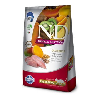 N&D tropical Selection Gatos Adultos Castrados Pollo