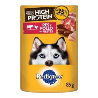 Pedigree Pouch High Protein Res y Pollo